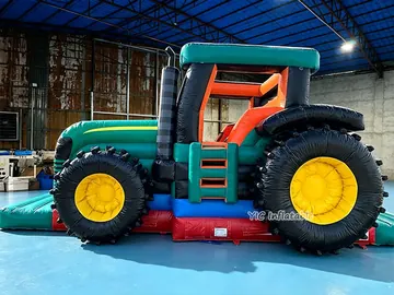 custom inflatable bounce-and-slide attraction detail view