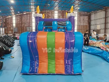 Unicorn Bounce House with Slide detail view