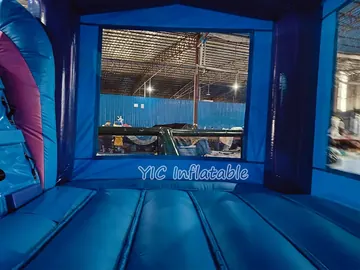 Unicorn Bounce House with Slide commercial attraction view
