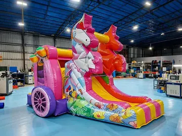 Princess Carriage Bounce House play layout
