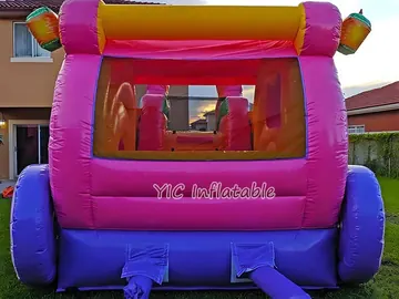 Princess Carriage Bounce House detail view