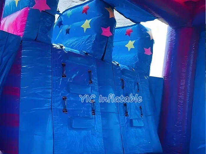 Unicorn Bounce House and Slide commercial attraction view