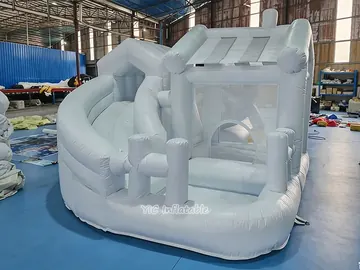 custom inflatable bounce-and-slide attraction rear view