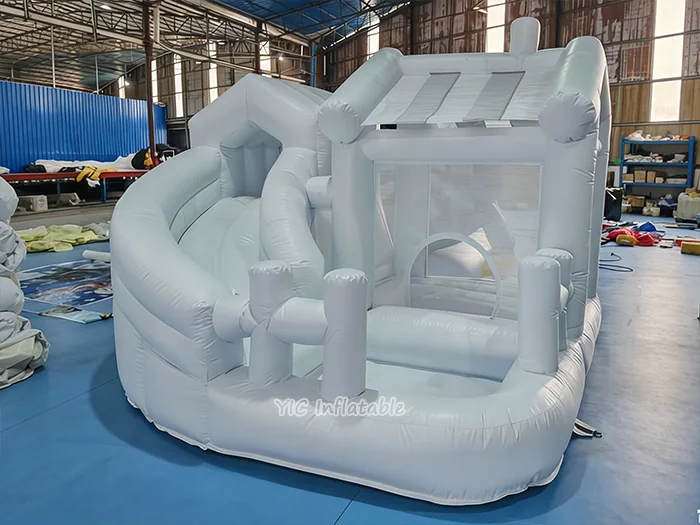 custom inflatable bounce-and-slide attraction front view