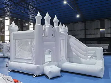White Castle Bounce House with Ball Pit play layout