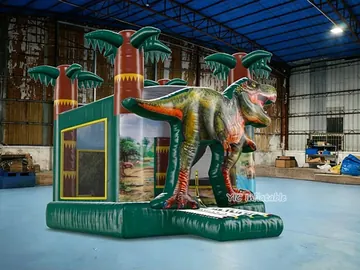 Prehistoric party bouncer rear view