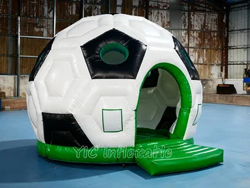 football themed inflatable jumper rear view