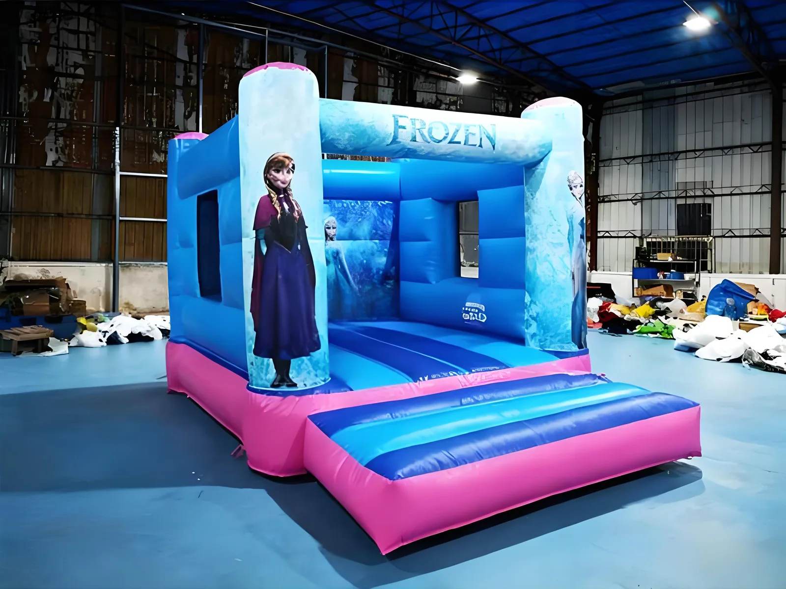 frozen themed inflatable jumper front view