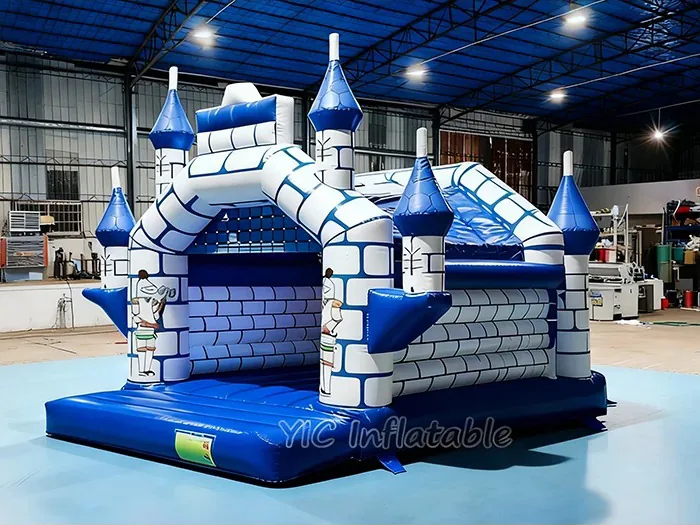 Medieval castle bouncy castle detail
