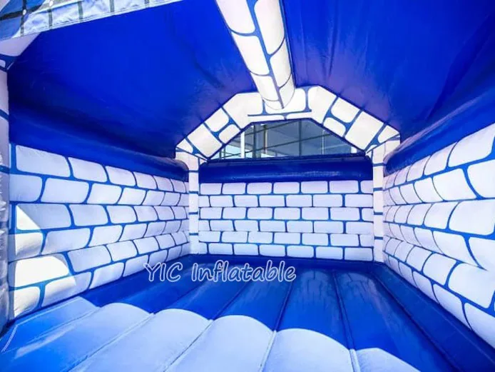 Royal jumping castle rear view