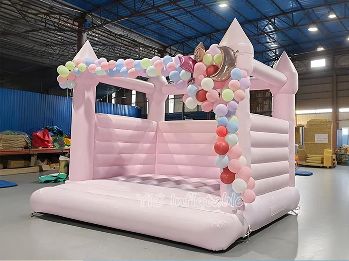 princess themed inflatable jumper front view