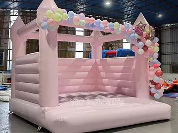 princess themed inflatable jumper detail view