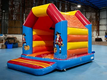 pirate themed inflatable jumper detail view