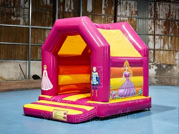 princess themed inflatable jumper detail view