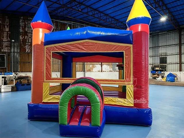 Rainbow Castle Bounce House for Rental product image