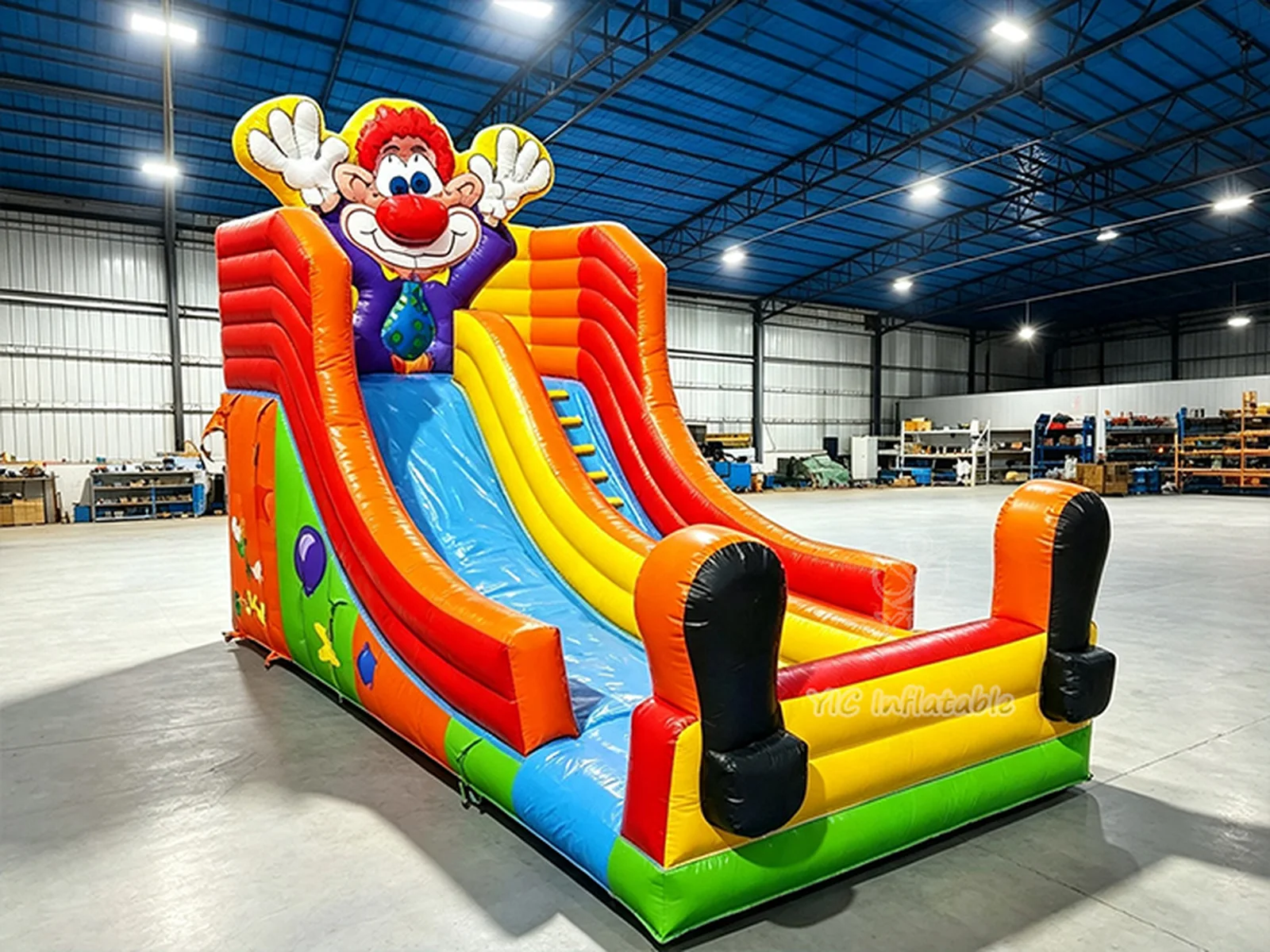 Cartoon Character Inflatable Slide front view