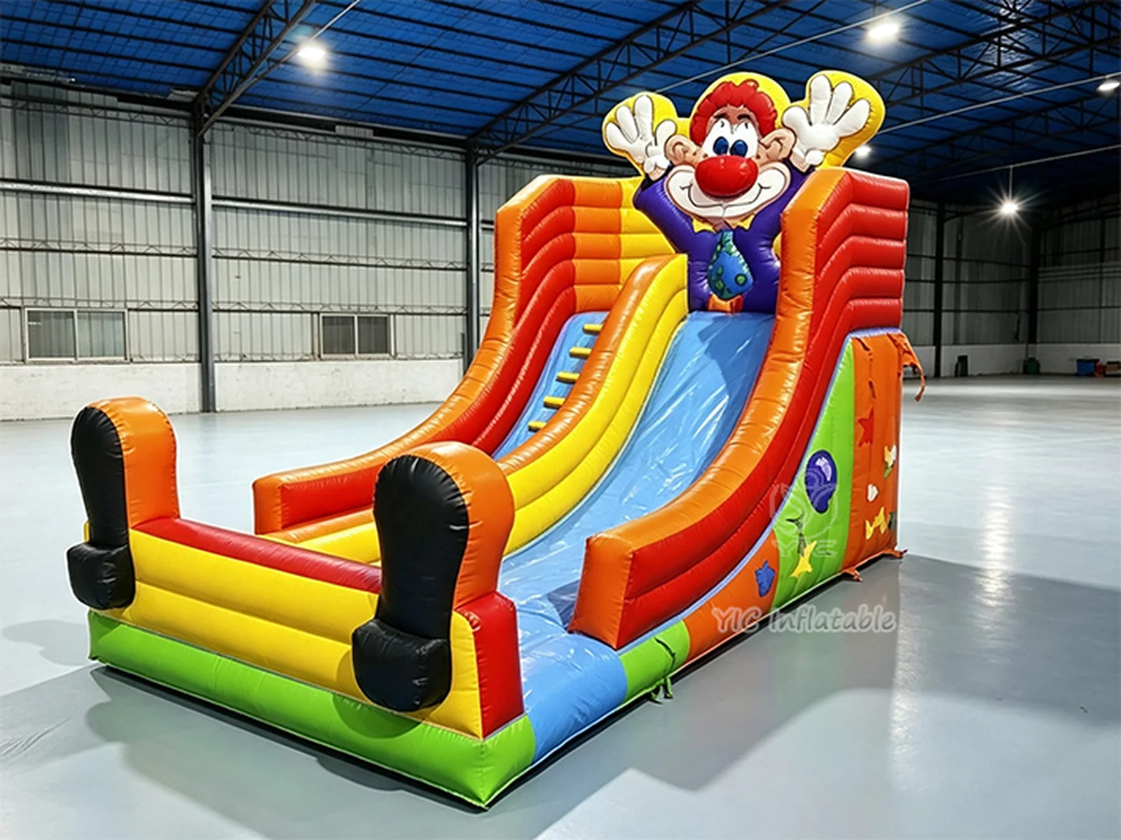 Cartoon Character Inflatable Slide front view