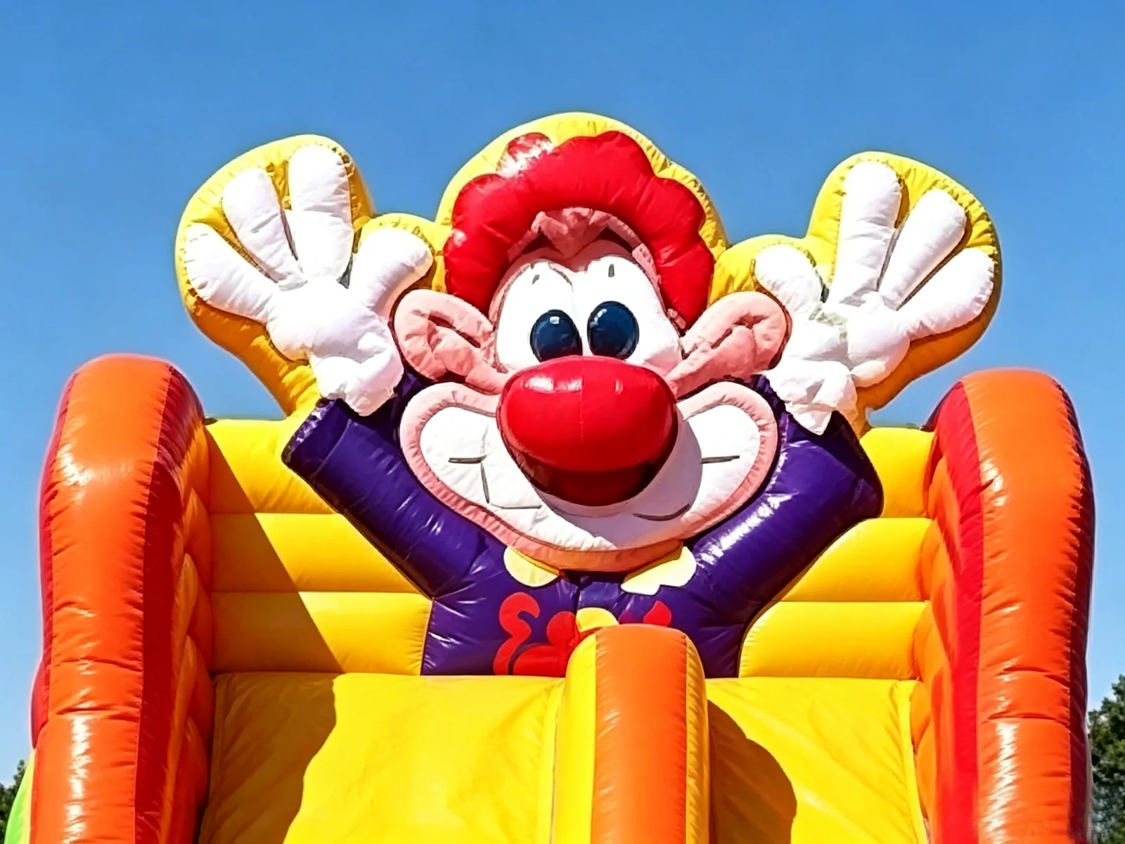 Cartoon Character Inflatable Slide front view