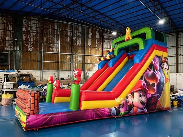 Super Mario Twin-lane Inflatable Slide product image