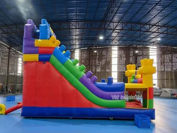 custom standalone inflatable slide detail view