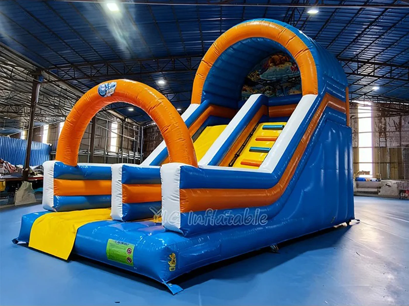 Crocodile Inflatable Slide front view