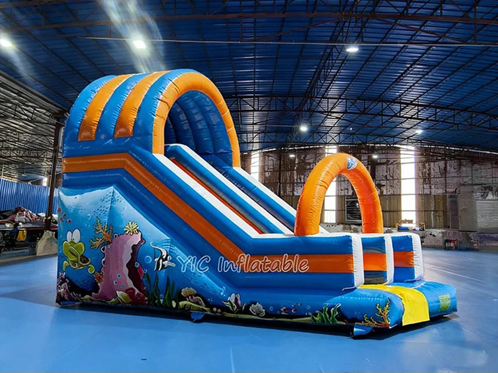 Crocodile Inflatable Slide front view