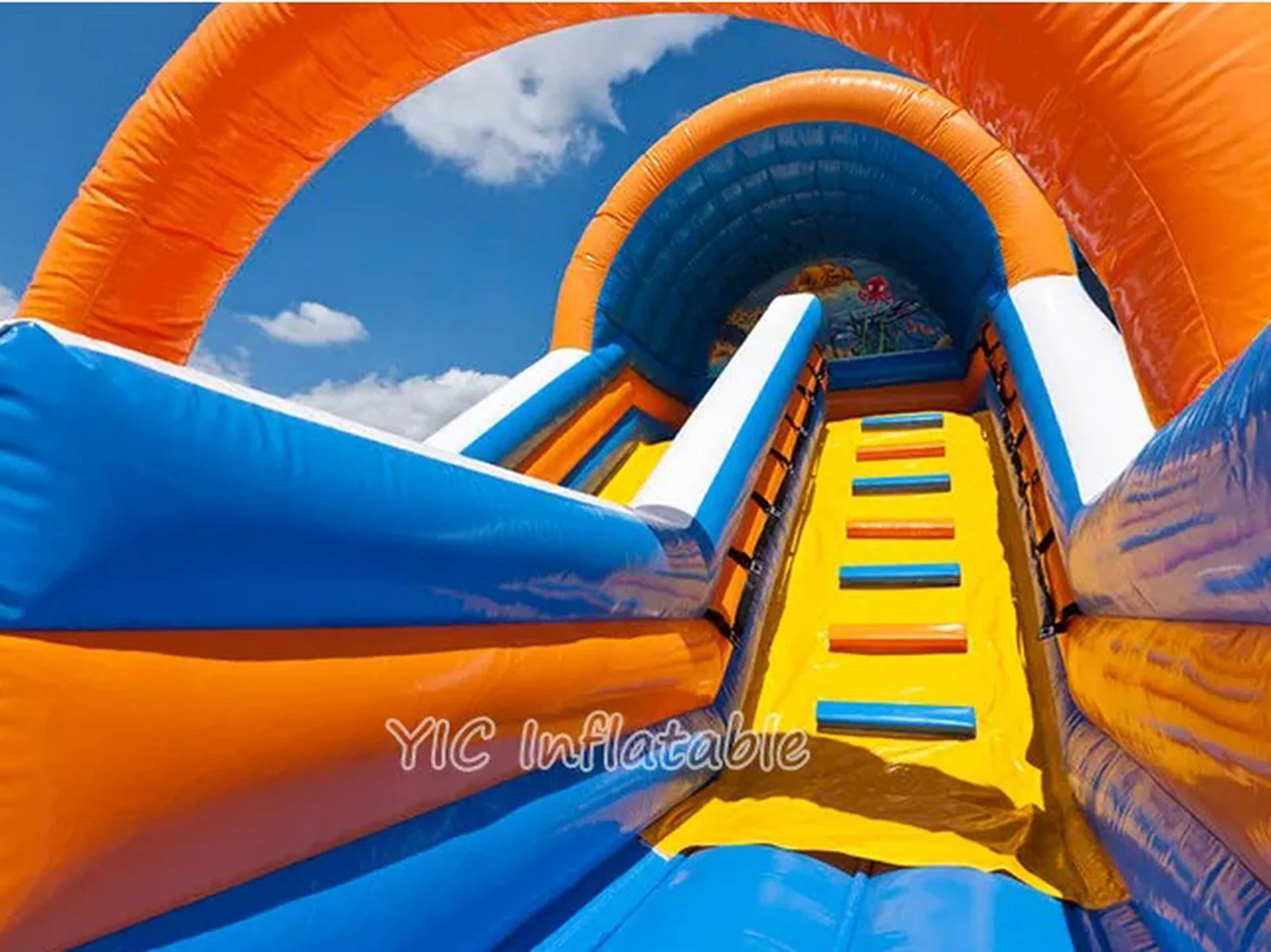 Crocodile Inflatable Slide front view