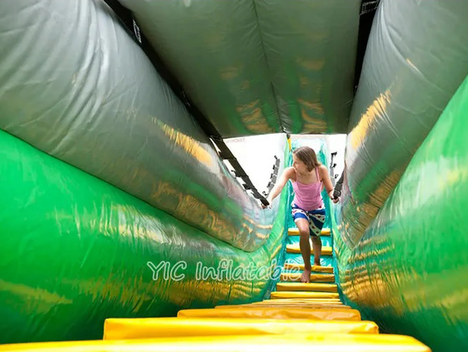 Elephant Theme Inflatable Slide front view