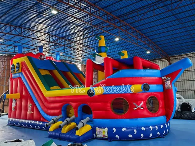 Giant Pirate Ship Inflatable Slide product image