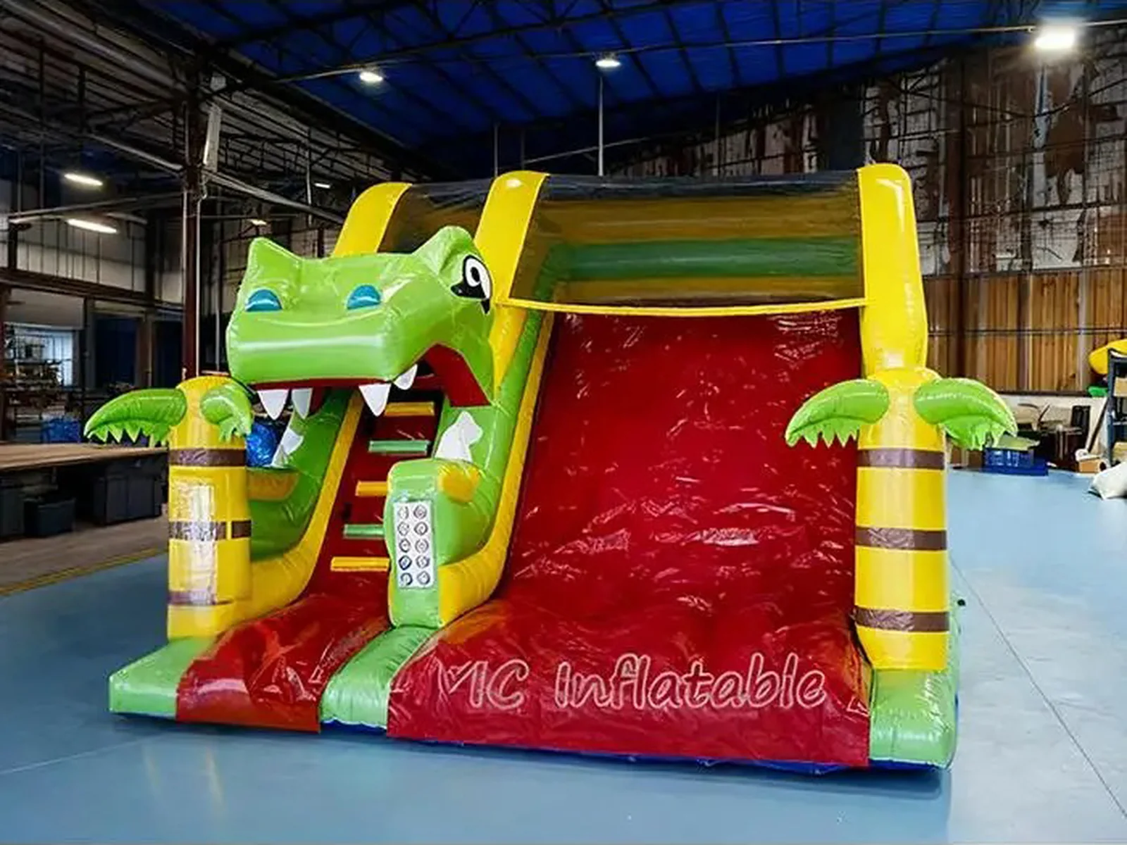 Custom Jungle Adventure Inflatable Slide front view