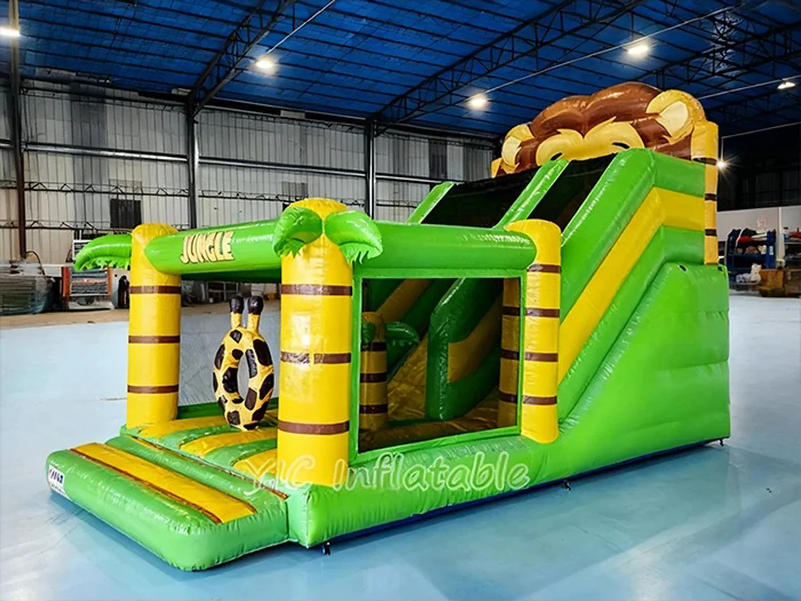Jungle Adventure Inflatable Slide front view