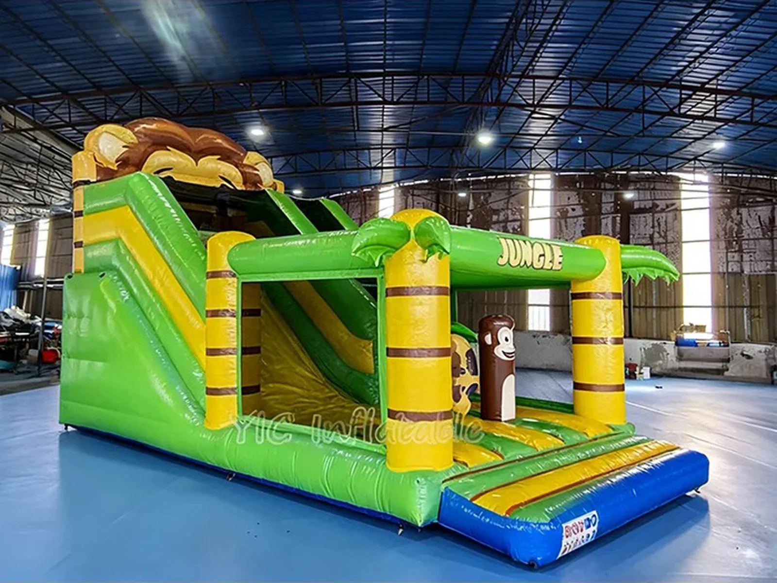 Jungle Adventure Inflatable Slide front view