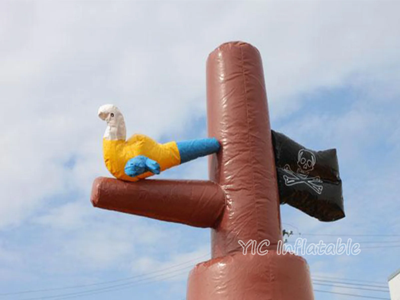 Pirate Boat Inflatable Slide front view