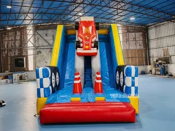 custom standalone inflatable slide detail view