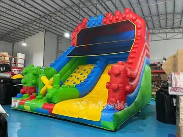 custom standalone inflatable slide detail view