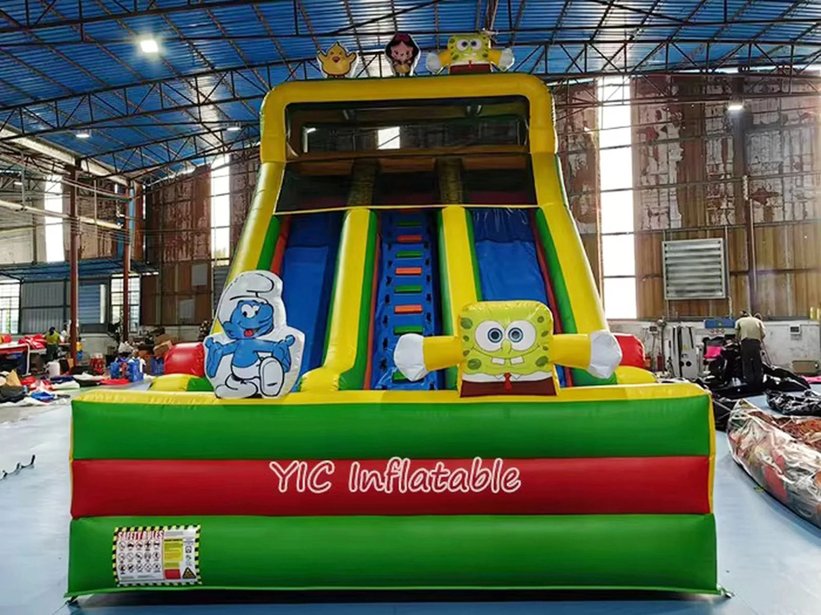 Spongebob Inflatable Slide front view