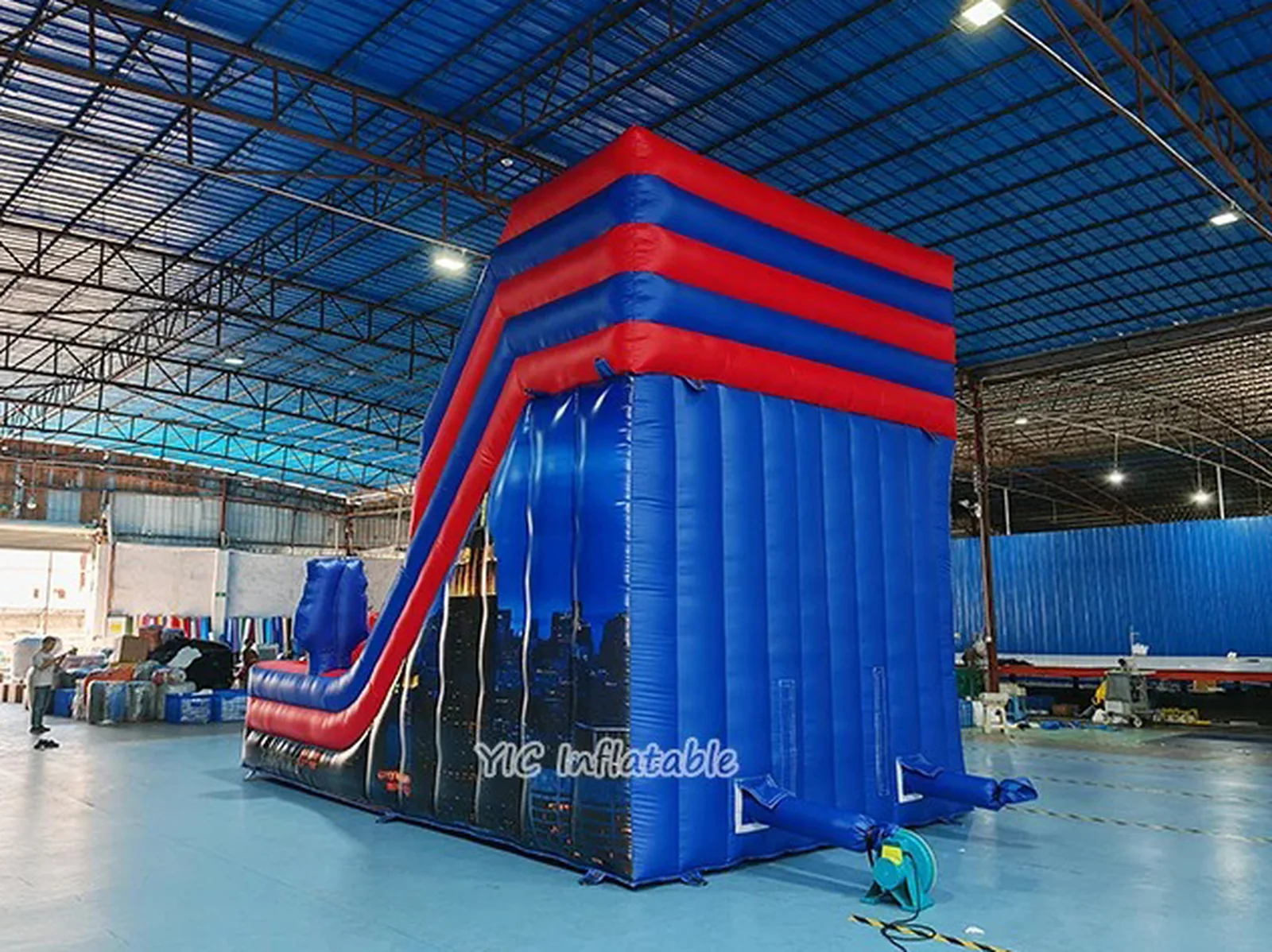 Superhero Inflatable Slide front view