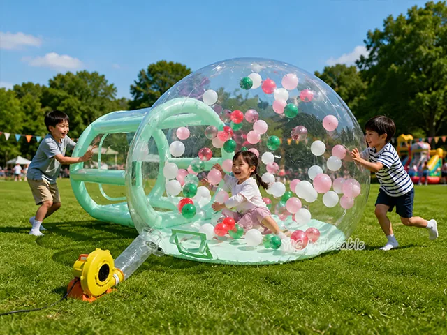 Green Transparent Inflatable Bubble Tent product image
