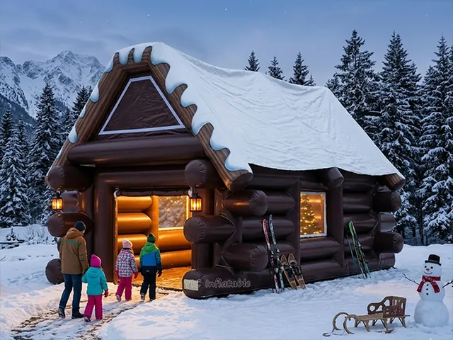 Inflatable Log Cabin Winter Tent product image
