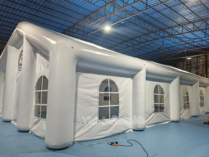 custom air-supported event tent front view