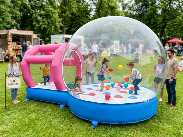 Pink Inflatable Bubble Activity Tent product image