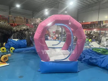 bubble themed air-supported event tent detail view
