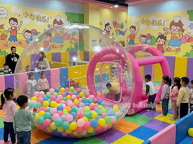 Pink Inflatable Bubble Play Tent product image