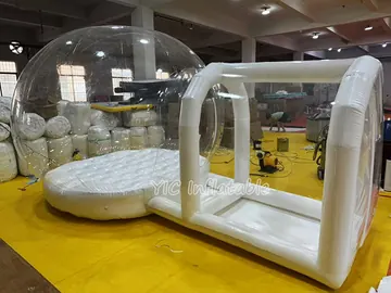 bubble themed air-supported event tent detail view