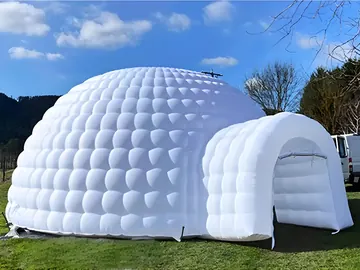 custom air-supported event tent detail view