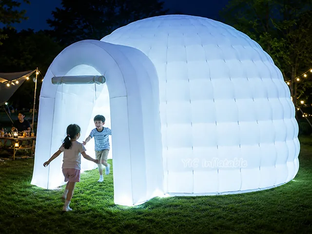 White Inflatable Igloo Tent product image