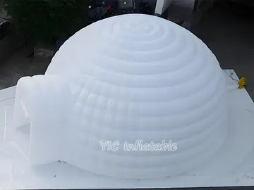 custom air-supported event tent detail view