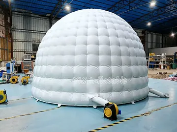 custom air-supported event tent detail view