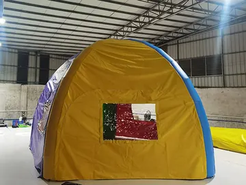 custom air-supported event tent detail view