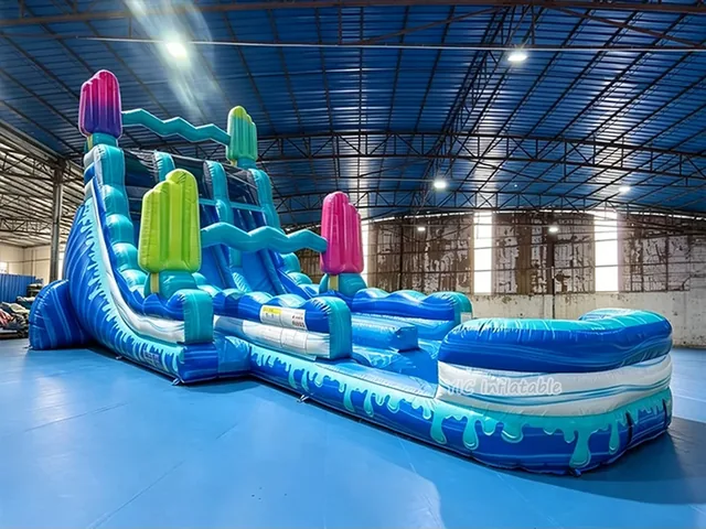 Commercial Ice Cream Inflatable Water Slide product image